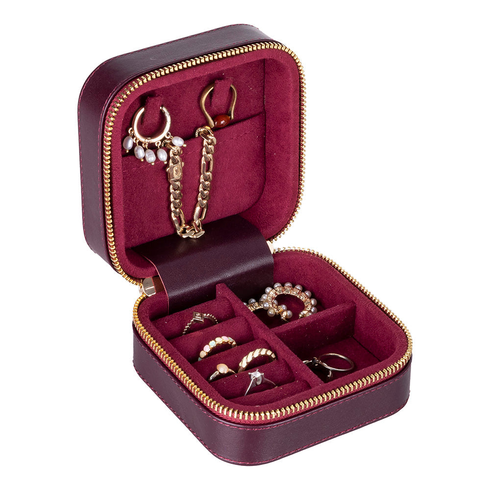 Arden Genuine Leather Jewelry Box – Handcrafted Storage with Velvet Interior